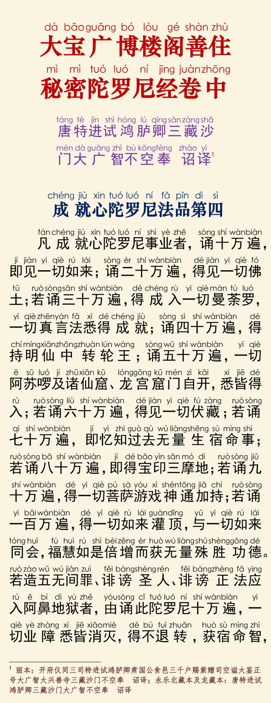 大宝广博楼阁善住秘密陀罗尼经2-5