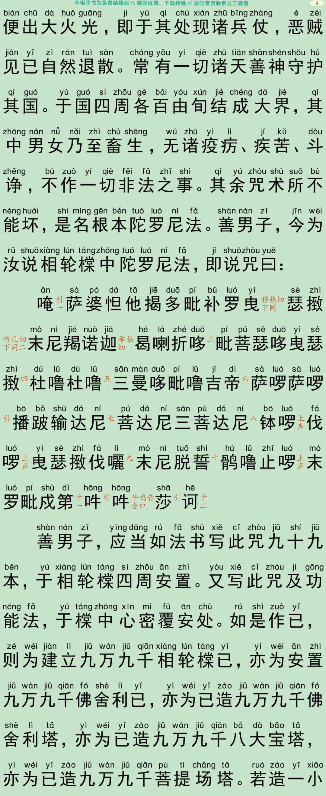 无垢净光大陀罗尼经12