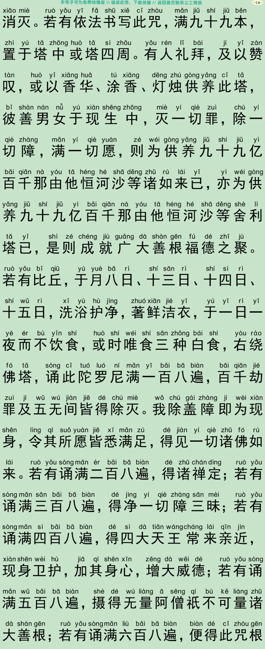 无垢净光大陀罗尼经17