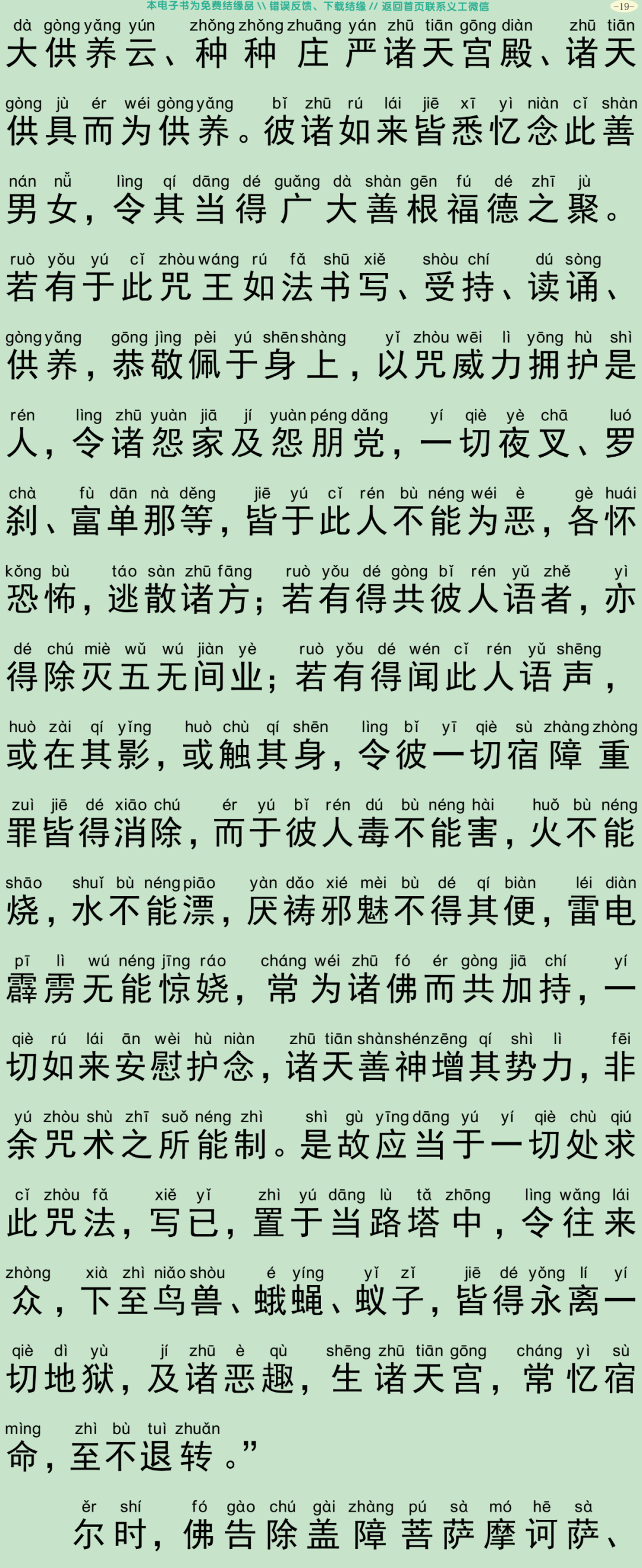 无垢净光大陀罗尼经22