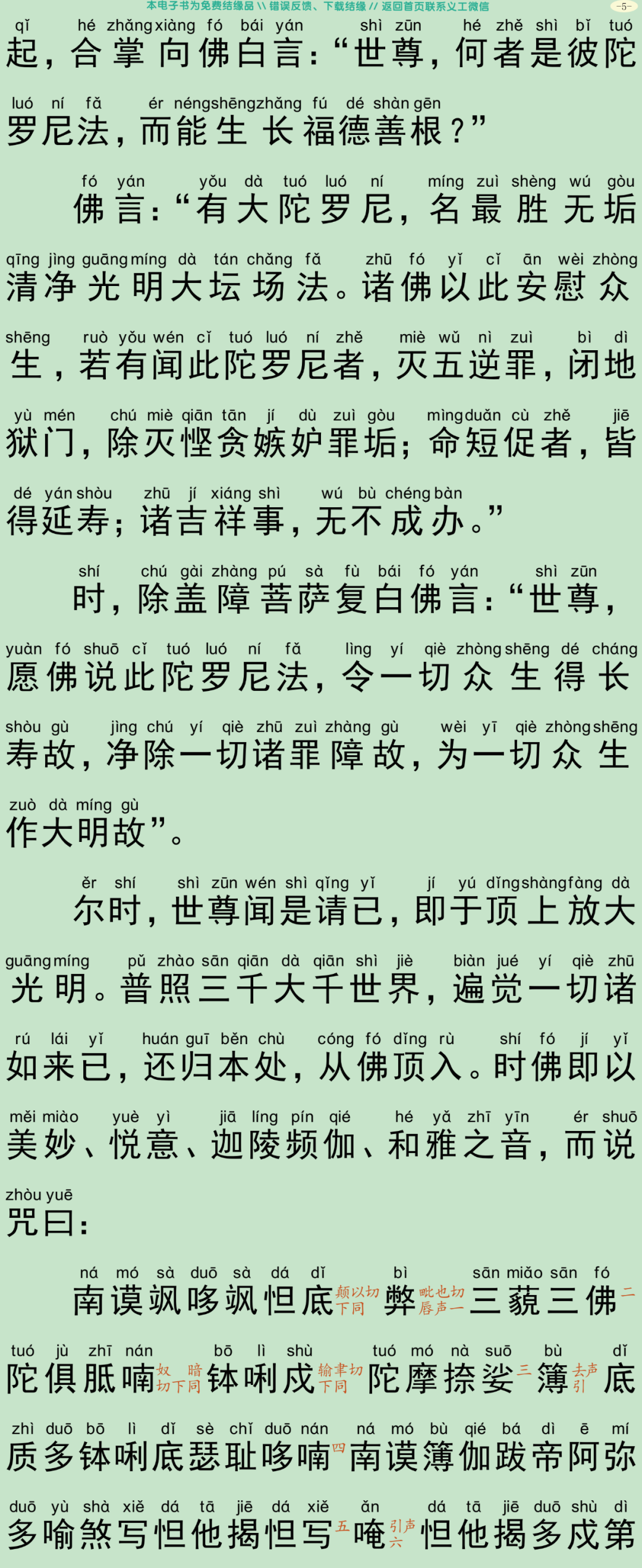 无垢净光大陀罗尼经8