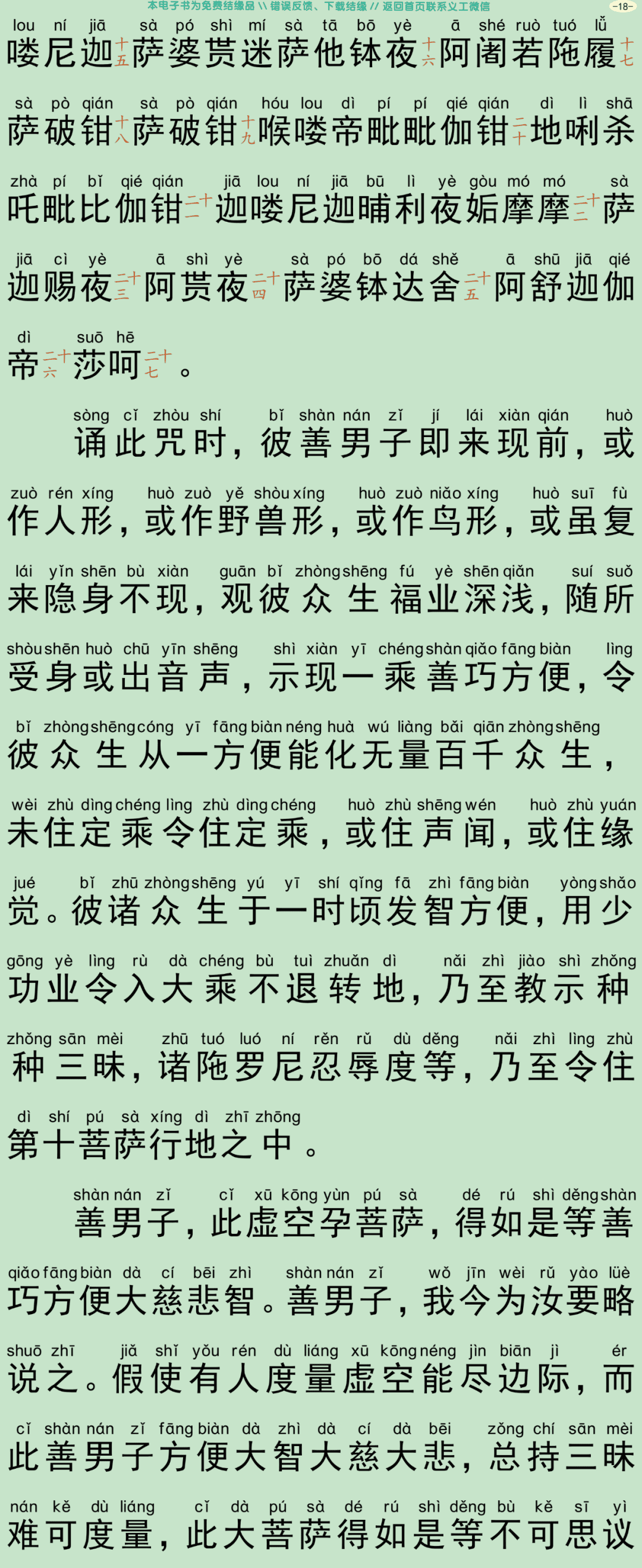 虚空孕菩萨经21