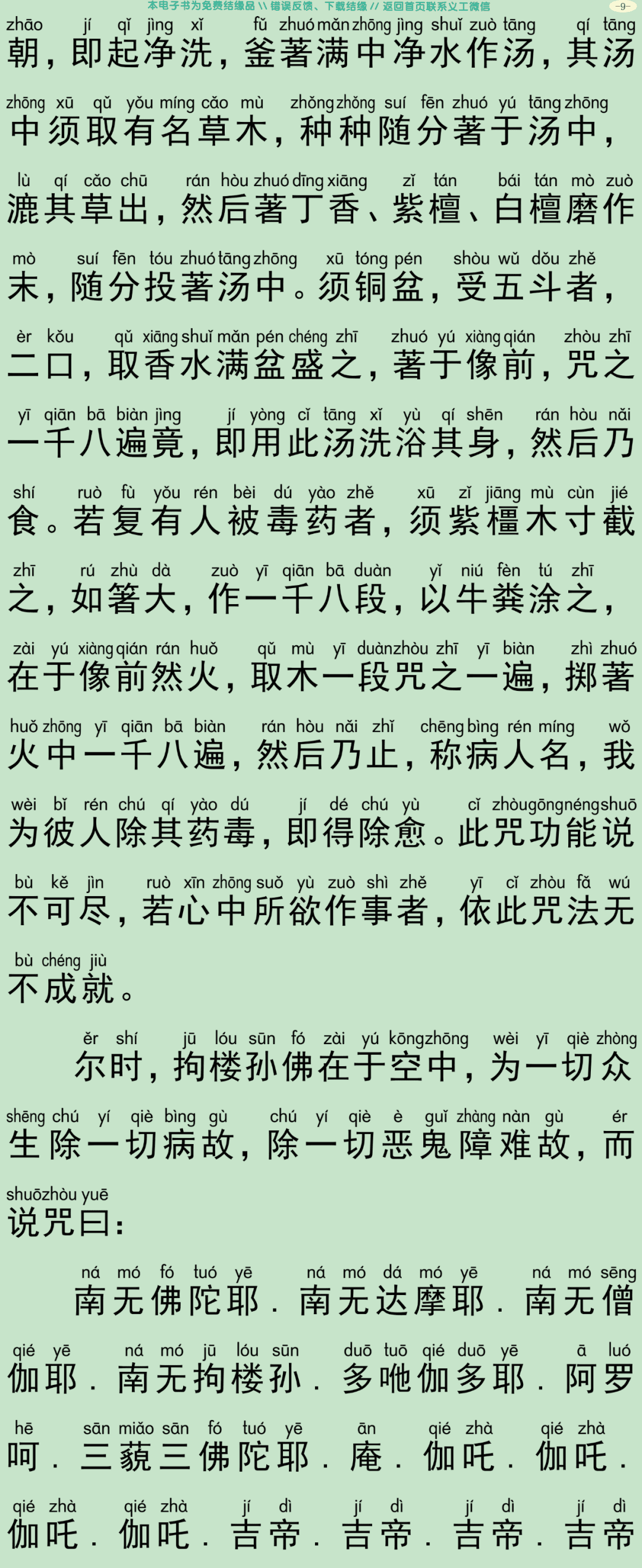 虚空藏菩萨问七佛陀罗尼咒经12
