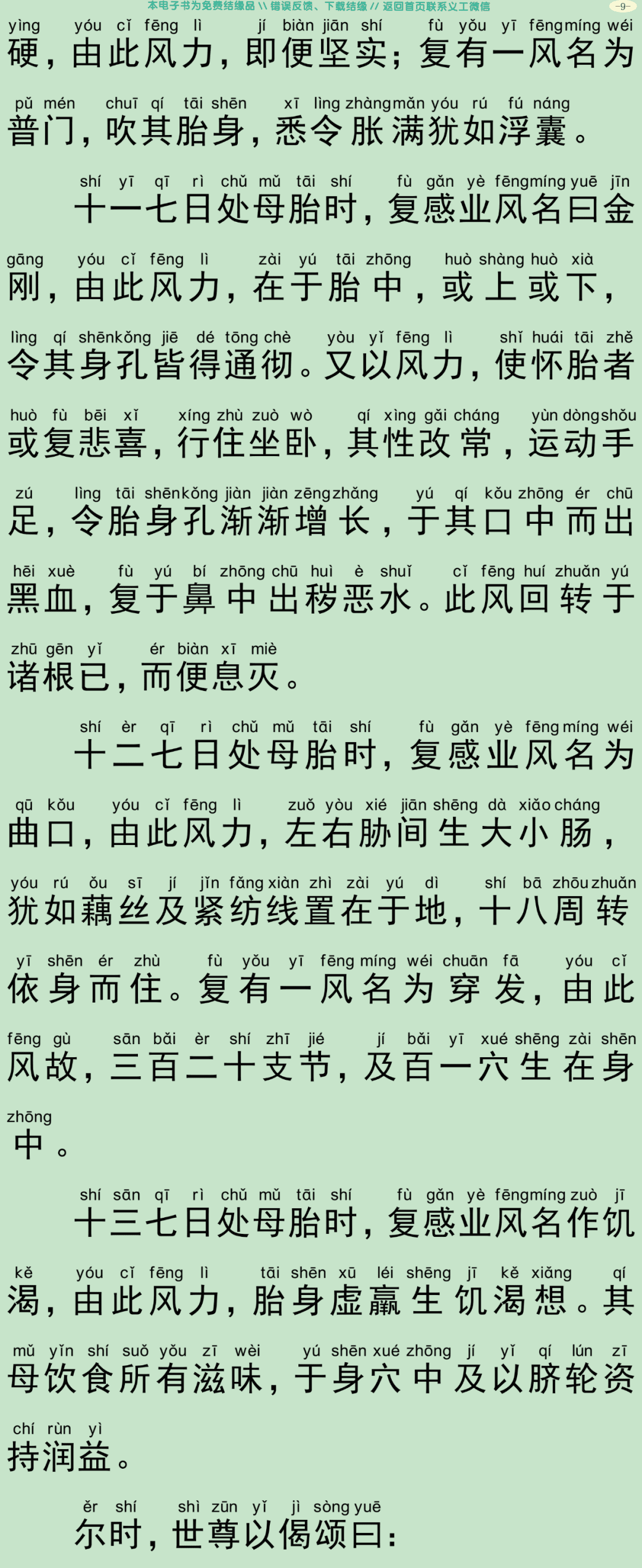 佛为阿难说人处胎经12