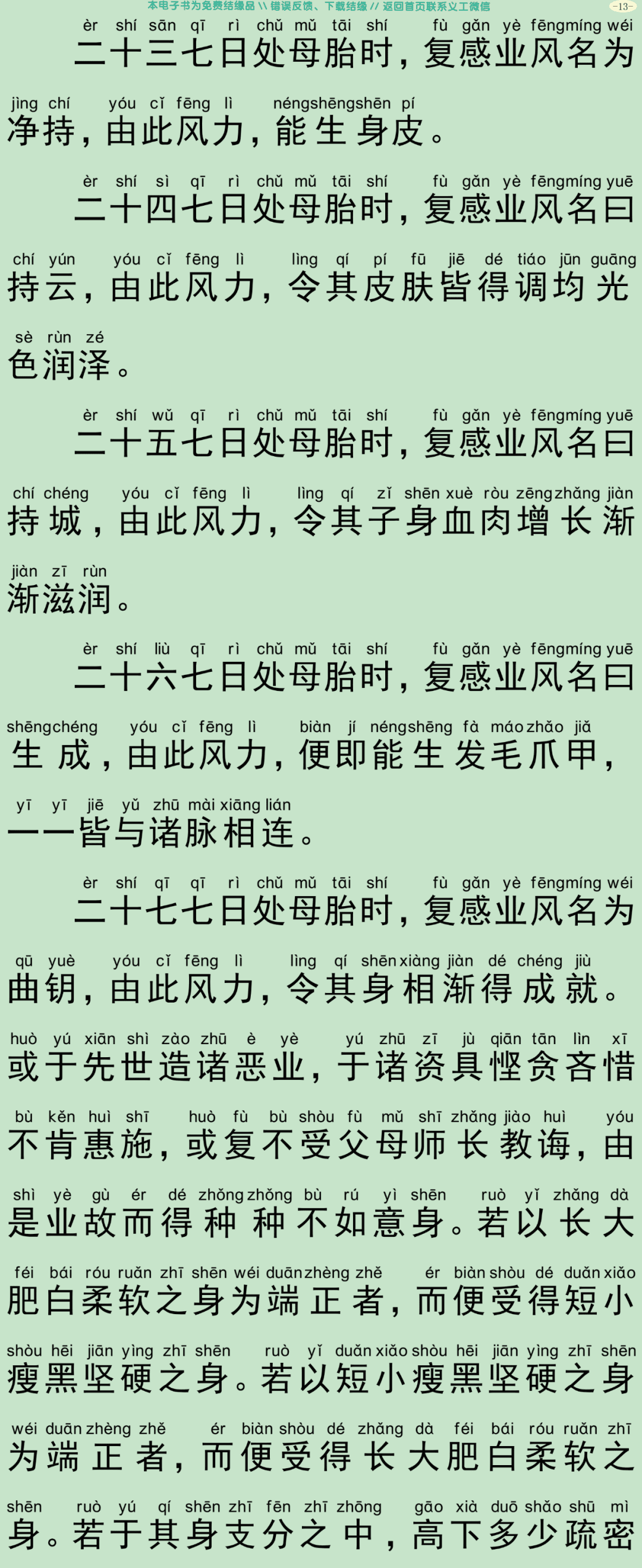 佛为阿难说人处胎经16