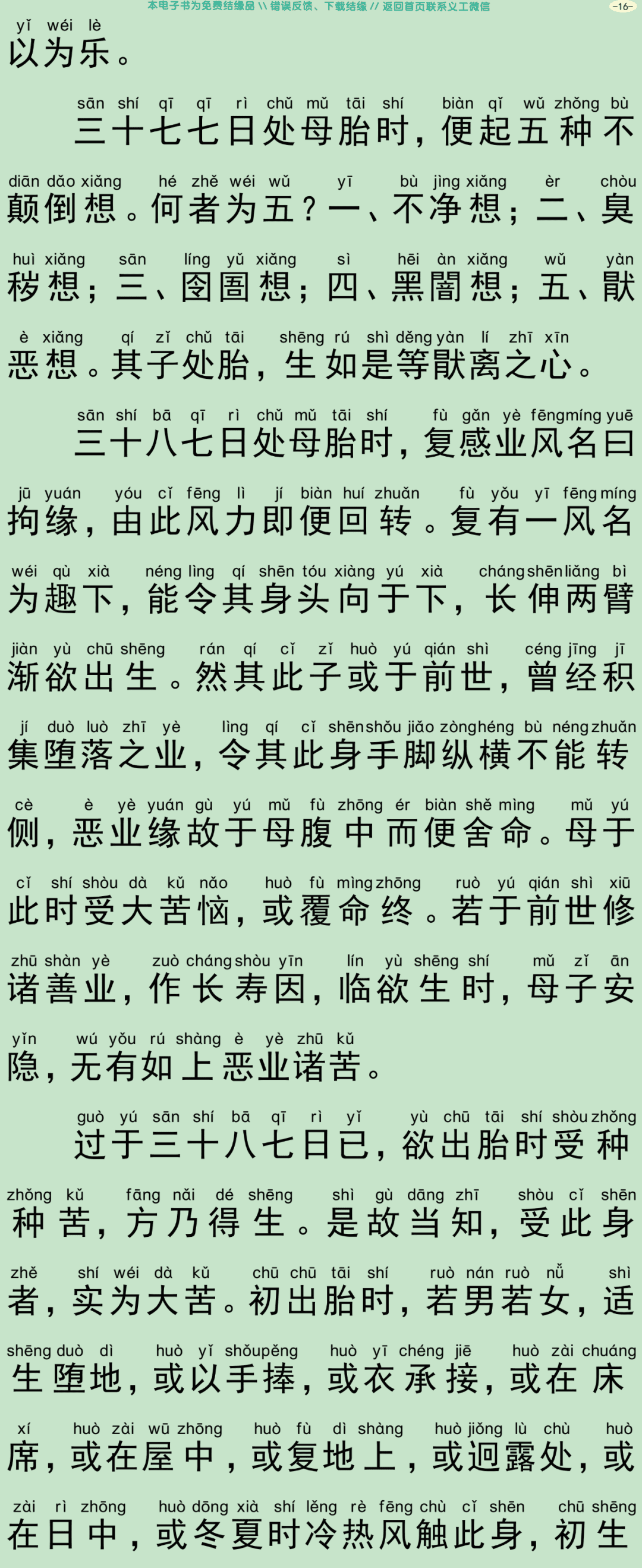 佛为阿难说人处胎经19