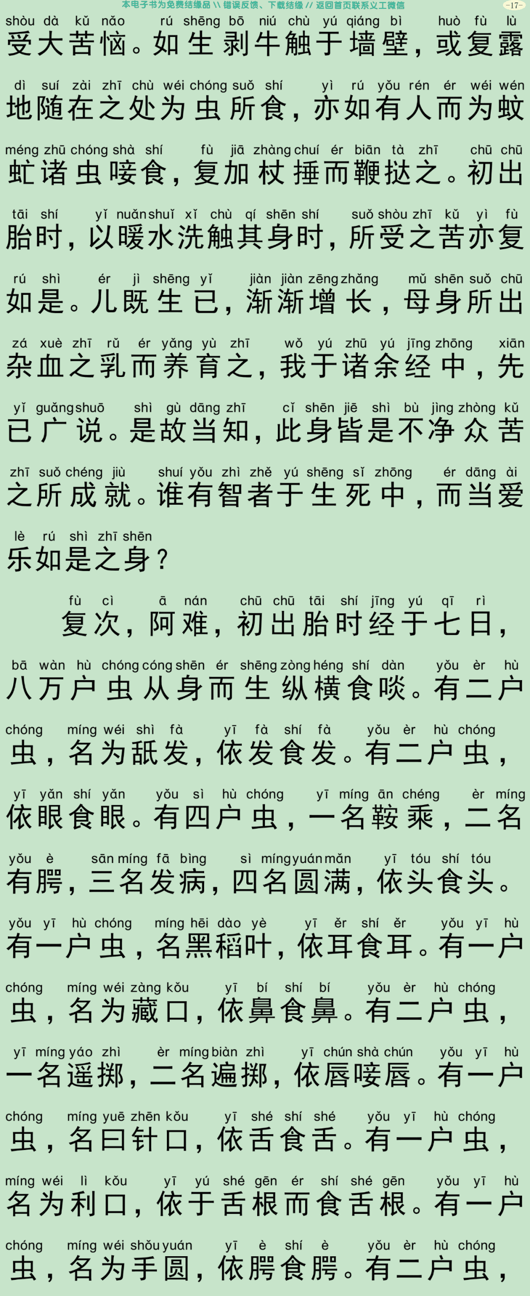 佛为阿难说人处胎经20